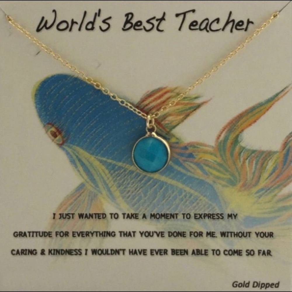 WORLD’S BEST TEACHER Necklace (884)